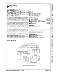 LM4838ITLX Datasheet