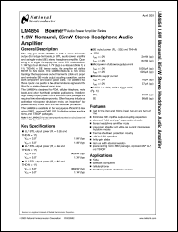LM4854IBLX Datasheet