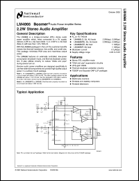 LM4866MTEX Datasheet