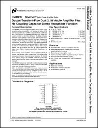 LM4868MTEX Datasheet
