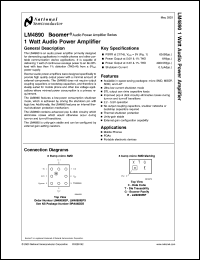 LM4890ITLX Datasheet