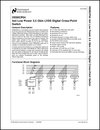 DS90CP04TLQ Datasheet