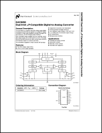 DAC0890CIJ Datasheet