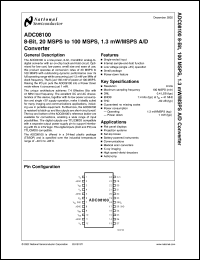 ADC08100CIMTC Datasheet