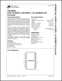 ADC08200CIMTX Datasheet