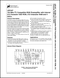 LM1247AAG/NA Datasheet