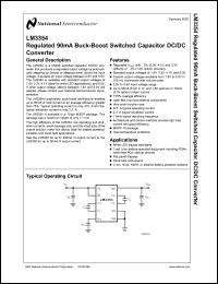 LM3354MMX-5.0 Datasheet