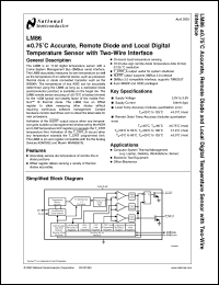 LM86CIMM Datasheet