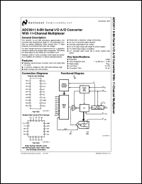 ADC0811CCVX Datasheet