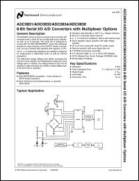 ADC0831CCWMX Datasheet