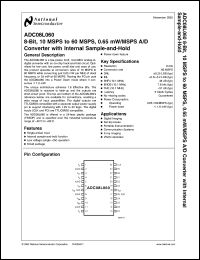 ADC08L060EVAL Datasheet