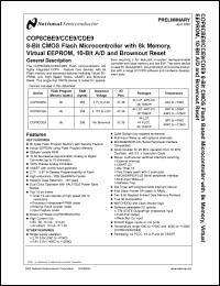 COP8CCE9HLQ9 Datasheet
