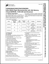 COP8CCR9IMT7 Datasheet