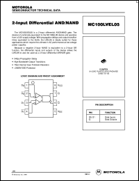 MC100LVEL01DR2 Datasheet