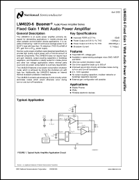 LM4820IBPX-6 Datasheet