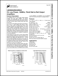 LMH6645MFX Datasheet