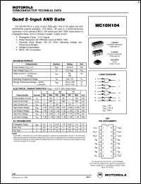 MC10H104FNR2 Datasheet
