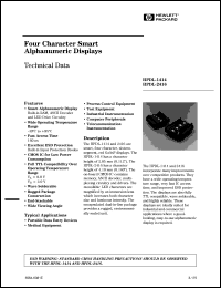 HPDL-2416 Datasheet