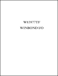 W83977TF-PW Datasheet