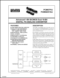 PCM67U Datasheet
