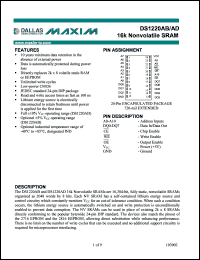 DS1220AB-100-IND Datasheet