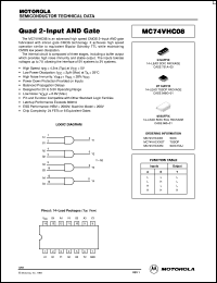 MC74VHC08DTR2 Datasheet