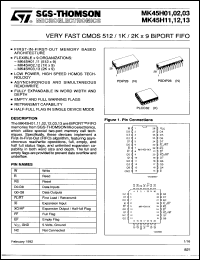 MK45H13K25 Datasheet