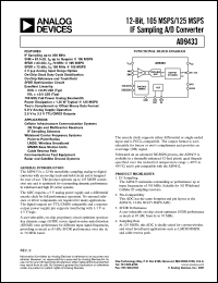 AD9433BSQ-125 Datasheet