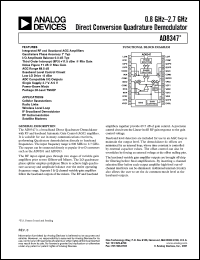 AD8347-EVAL Datasheet