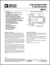 AD9218BST-40 Datasheet