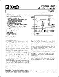 AD9875BSTRL Datasheet