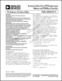 EVAL-ADM1030 Datasheet