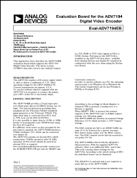 EVAL-ADV7194EB Datasheet