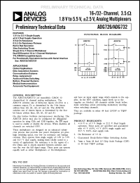 ADG725BCP Datasheet