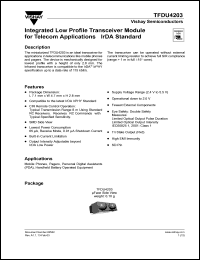 TFDU4203TR3 Datasheet