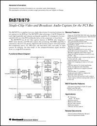 Bt879KPF Datasheet