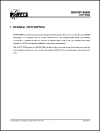 EM78P156ELAS Datasheet