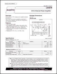 LA4276 Datasheet