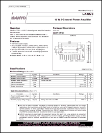 LA4278 Datasheet