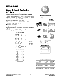 MC74HC86AFR1 Datasheet