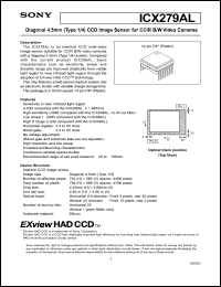 ICX274AQF Datasheet