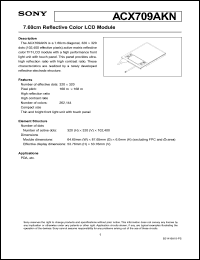 ACX705AKM Datasheet