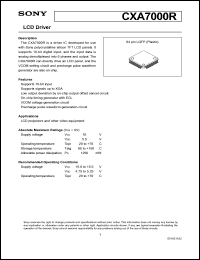 CXA7000R Datasheet