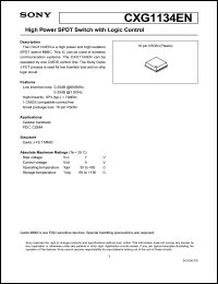 CXG1130AER Datasheet