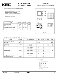 KF881U Datasheet