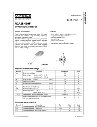 FQA28N50F Datasheet