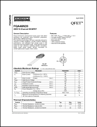 FQA40N25 Datasheet