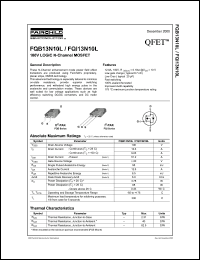 FQB13N06L Datasheet