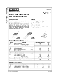 FQB34N20L Datasheet