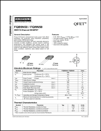 FQB90N08 Datasheet